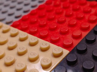 Fototapeta premium Colorful Bricks Closeup Texture Pattern.