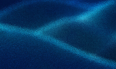 Abstract Blue Glass Texture Background with Shiny Grainy Surface and Soft Gradient Waves