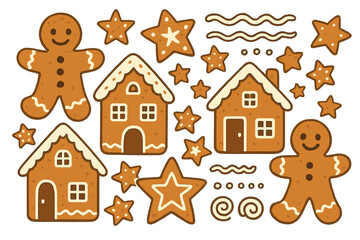 Gingerbread Holiday Treats Collection © icon_art