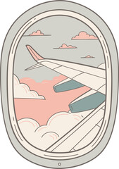 view from airplane window