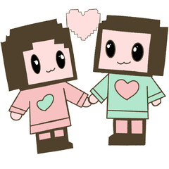 funny cartoon couple