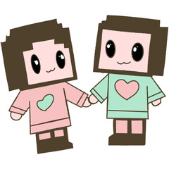 funny cartoon couple