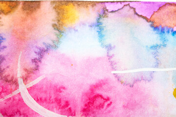 Obraz premium Abstract fllowing paint and pencil scribble lines splashes vibrant art background