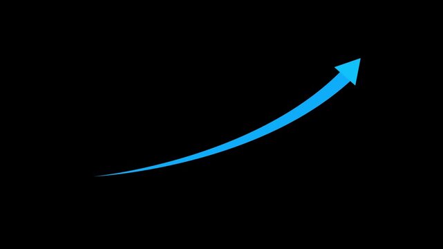 directional arrow loop animation. Animated arrows for the overlay video layer. 4k animation.Business growth arrow and 4k video...