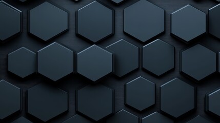Stunning black hexagon wallpaper pattern creates modern background dark geometric hexagonal pattern wallpaper adds modern visual depth