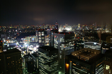 night view of Tokyo city