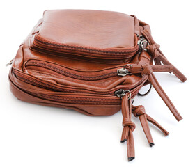 Female leather hand bag