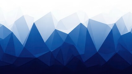 Blue Geometric Polygon Landscape Background