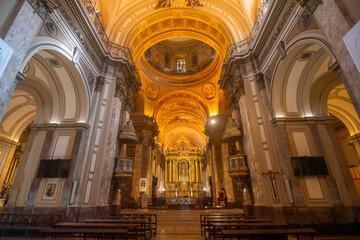 Obraz premium Buenos Aires, Argentina, November, 15, 2025: View of the Metropolitan Cathedral