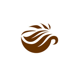 Fototapeta premium coffee and cafe cup logo organic design