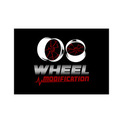 Car tire logo template, which is very simple and elegant