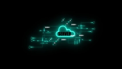 intelligence and data mining. Global network connection TEXT NEXT LEVEL with icon concept, technology network wireless systems and internet of things, new technologies up in the future. 4K VIDEO - Powered by Adobe