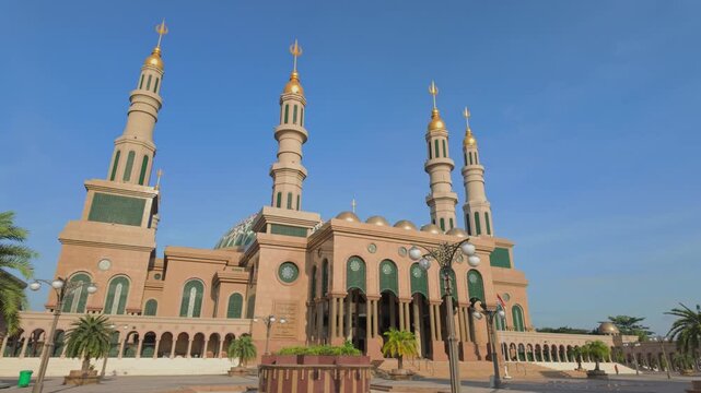 Baitul Muttaqien Mosque, the biggest mosque and islamic center in Samarinda, East Kalimantan, Indonesia