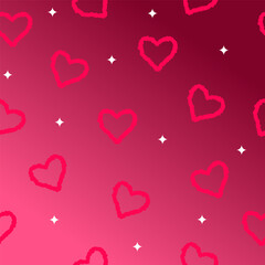 valentines day card with heart