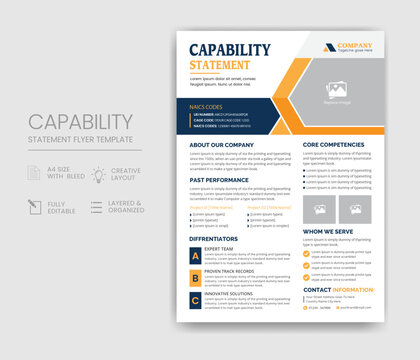 Capability Statement Template Design