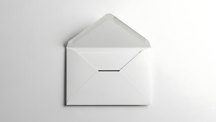 White envelope on plain background.