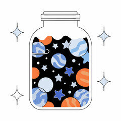 A jar of pickled tomatoes