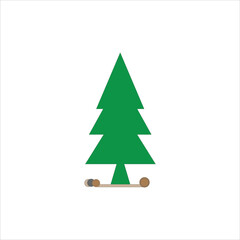 Fototapeta premium icon vector stock tree template design trendy