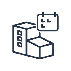 Rental Payment Schedule Icon. Property Management and Lease Dates