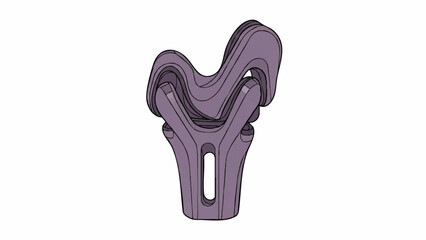 3D Rendering of a Complex Mechanical Joint Design Intricate Engineering and Futuristic Technology