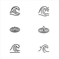 A Professional Aquatic WaterWaveIcon Symbol, Showcasing Ocean Liquid and Natural Refreshing Splash Tide in a Flat Design Minimalist Vector for Hydration Cleaning Success Marine Eco Friendly Surf Flow.