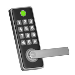 Smart padlock keypad preventing unauthorized access