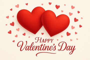 Celebrating valentine's day with hearts