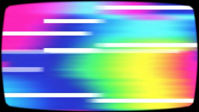 Creating Colorful Motion with Abstract Light Stripes in a Dynamic Screen Sequence