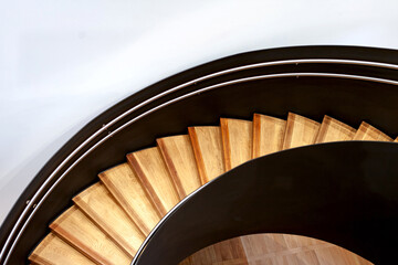 Modern stair steps and railings