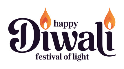 Happy Diwali Festival of Light Greeting with Fiery Accents india hinduism