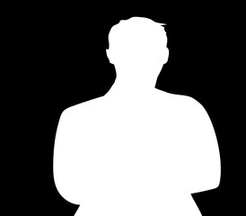 silhouette of a man
