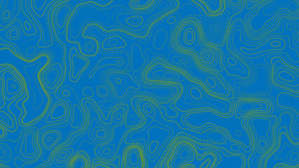 Vector illustration. Abstract contours form digital landscape. Abstract Topography line poster vector. The concept of a topographic contour geography scheme and the terrain path.   © Creative