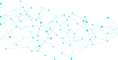Abstract Blue Network Connections  Technology Background © JustPrint