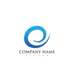 Water wave logo vector