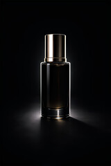 Naklejka premium Black cosmetic items