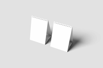 Blank Desk Calender Mockup