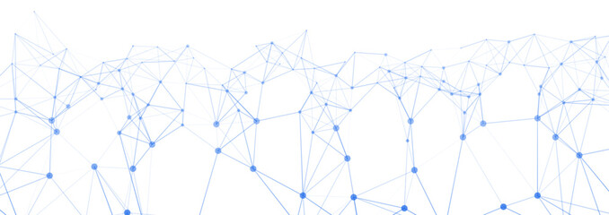 Abstract Blue Digital Network Connection Technology Background