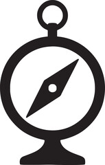 Black compass with white background navigation direction 1 symbol