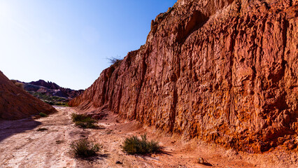 Fairy Tale Canyon, Kyrgyzstan travel destination, tourist location.