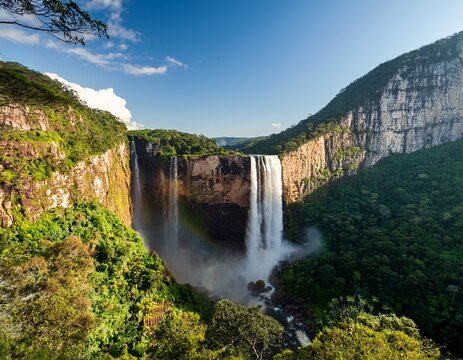 cascata do caracol canela rs serra gaucha rio grande do sul brasil