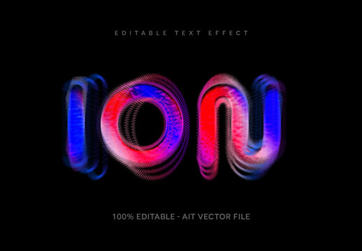 Glitch Motion Text Effect