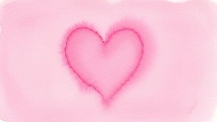 Soft pink heart symbol, creating a gentle atmosphere with warm tones and delicate brushstrokes, high resolution image