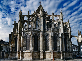 Saint Gatien cathedral, years of construction 1170&mdash;1547. City Tours, France	