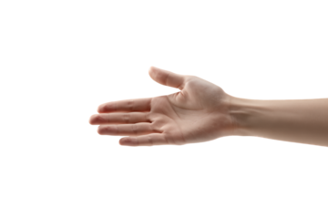 Woman's Hand Gesturing to Offer Help