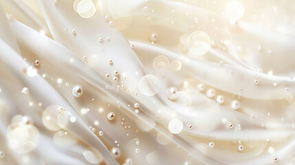 パール真珠の美しい滑らかな布のビジネス背景