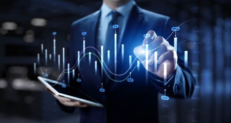 Interactive Financial Data Visualization with Trading Algorithms.