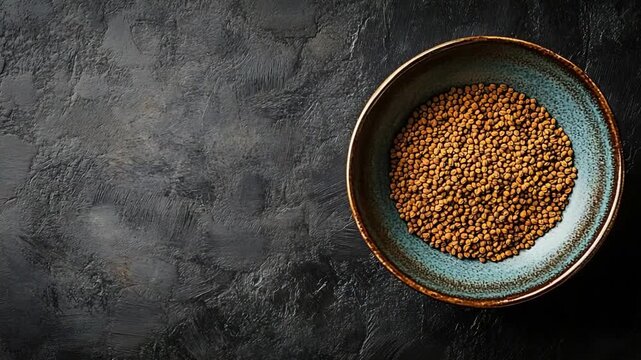 indian fenugreek dry spices on a bowl zoom in video