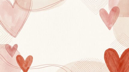 Celebrating love and affection digital art background hearts theme creative design warm colors abstract viewpoint romantic concept for invitations and greetings