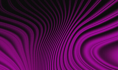 Fototapeta premium Abstract 3D purple wavy background with grainy texture. Elegant flowing silk fabric effect for modern luxury designs, banners, and creative digital art backdrops. High quality.