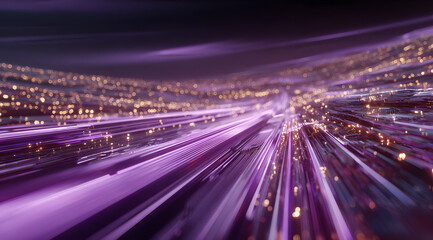 A technologically advanced image with flowing light